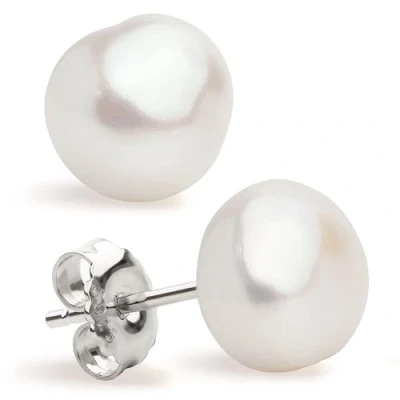 Immagine di Secret &amp; You Orecchini a bottone con perle coltivate d&#039;acqua dolce perla coltivata Forma barocca Argento sterling 925, disponibile in 5 dimensioni Da 9 10 mm 13 14