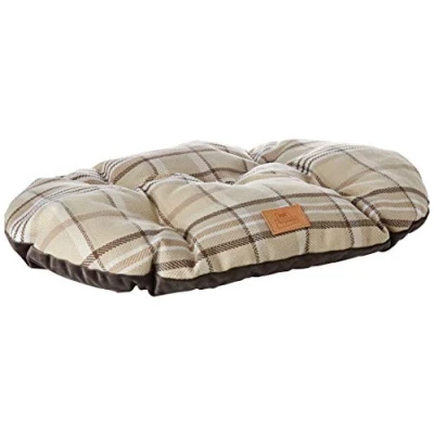 Immagine di Ferplast Cuscino imbottito per cani e gatti SCOTT 55/4, Double face, Scozzese, Soffice velluto, Lavabile, Marrone