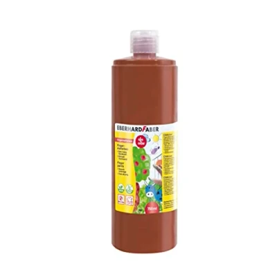Immagine di Eberhard Faber 578976 Pittura a dita EFA Color, rossiccio, 750 ml, lavabile e ad asciugatura rapida