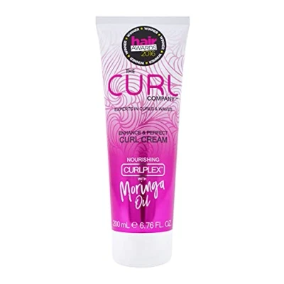 Immagine di The Curl Company Enhance &amp; Perfect Cream (200ml) Formulata professionalmente con Curplex nutriente olio di Moringa. Esperti in Riccioli e onde