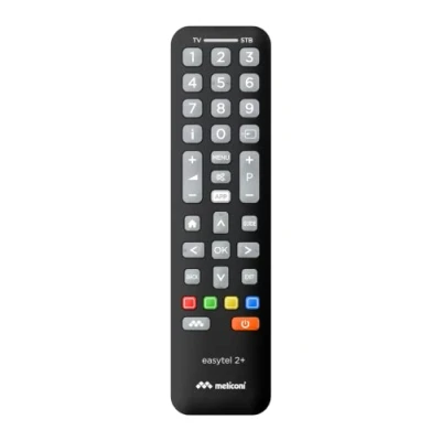 Immagine di Meliconi Easytel 2+, Telecomando Universale 2 in 1, Compatibile con Samsung, LG e Sony Altri Brand, Sostituisce Telecomandi per Dispositivi, TV, Decoder Digitale Satellitare