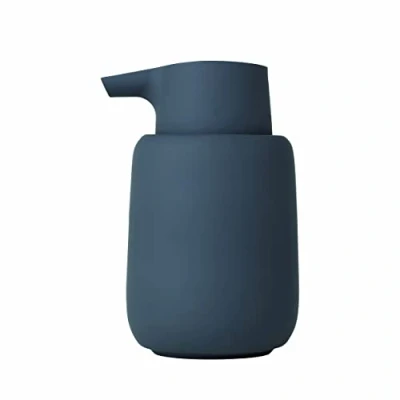 Immagine di Blomus Sono Portasapone in Ceramica, plastica, Silicone, Magnete, Altezza: 14 cm, profondità: 9,5 Diametro: 8,5, capienza 0,25 l