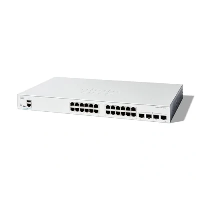 Immagine di Cisco Catalyst 1300 24T 4G Managed Switch, 24 porte GE, 4 SFP 1GE, protezione limitata a vita (C1300 4G)