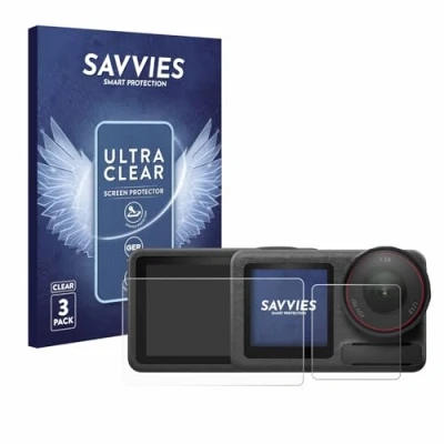 Immagine di savvies (6 Pezzi Pellicola Protettiva per DJI Osmo Action 5 Pro Protezione Schermo Trasparente