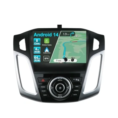 Immagine di JOYX Android 12 IPS Autoradio Per Ford Focus (2012 2017) [4G+64G] Integrato DSP/Carplay/Android Auto LED Camera + MIC DAB Volante 4G WiFi 360 Fast Boot BT AHD 9 Pollici 2 Din