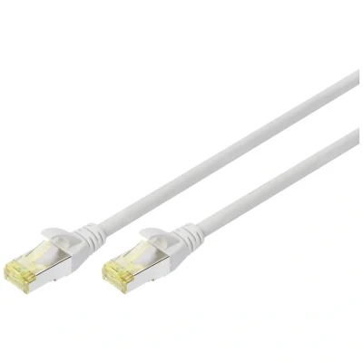 Immagine di DIGITUS Cavo LAN Cat 6A 1,5 m di Rete RJ45 S/FTP schermato Compatibile con 6 e 7 Grigio