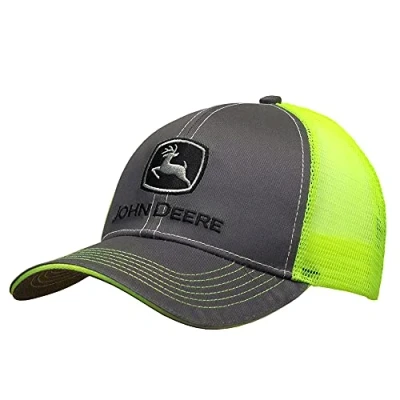 Immagine di John Deere Charcoal with Neon Yellow Mesh Backing Snapback Hat 13080411CH00