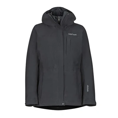 Immagine di Marmot Wm&#039;s Minimalist Comp Jacket Giacca Antipioggia Rigida, Impermeabile, Antivento, Traspirante, Donna, Black, XS