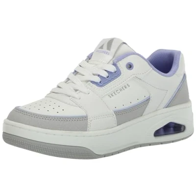 Immagine di Skechers Sport UNO Court Sneakers basse, Donna, Taglia: 36, White/lavender pelle e finta