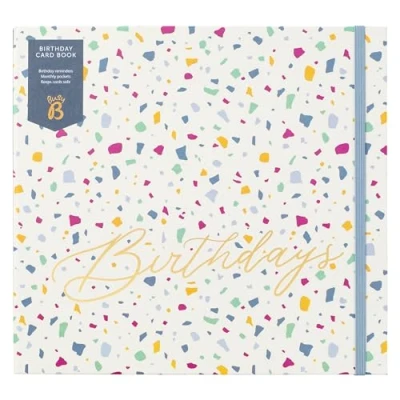 Immagine di Busy B Taccuino Cartoline di Compleanno Terrazzo con promemoria per i compleanni, tasche biglietti mensili