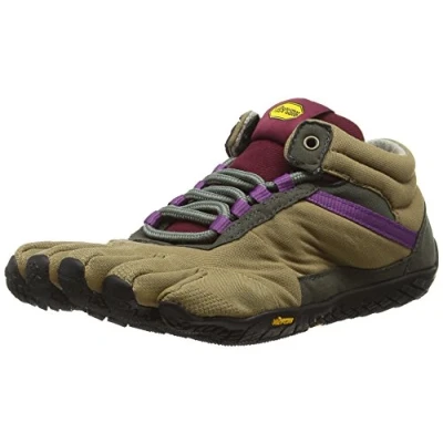 Immagine di Vibram Five Fingers Trek Ascent Insulated, Scarpe da Ginnastica Basse Donna, Viola (Khaki/Grape), 37 EU