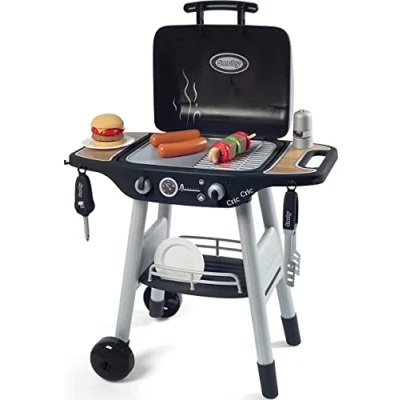 Immagine di Smoby Barbecue, 7600312001, +3 Anni, con Griglia e Piastra, 18 Accessori, Sistema Magic Flame