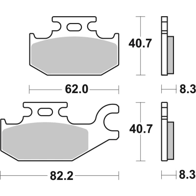 Immagine di TRW Sinter Offroad MCB787SI Kit pastiglie freno