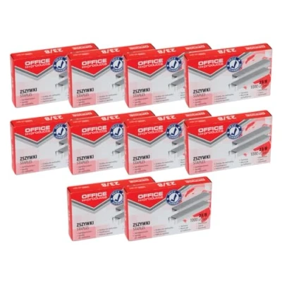 Immagine di Office PRODUCTS 18072329 19 Graffette per graffette, 23/8, argentate, 10.000 pezzi (10 x 1000 pezzi)