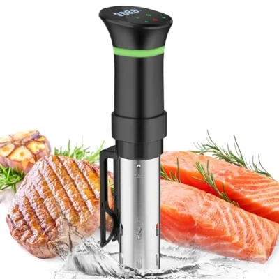 Immagine di Roner Cucina a Bassa Temperatura 1000W Cottura 25 92,5℃ e Timer Sous Vide Professionale Slow Cooker Circolatore di Immersione con Display Touch LCD
