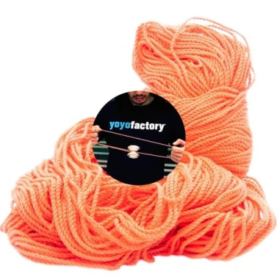 Immagine di YOYO FACTORY 100 Yo Corda di Ricambio YoyoFactory Arancia (100% Poliestere, Pezzi, Si Adatta a Tutti i Tipi Yo)