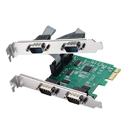 Immagine di MZHOU Scheda di Espansione PCI E A 4 Porte, Convertitore Seriale da Rs232, Schede/Adattatori Interfaccia Com 18 Pin per Windows 7/8/10 / Linux