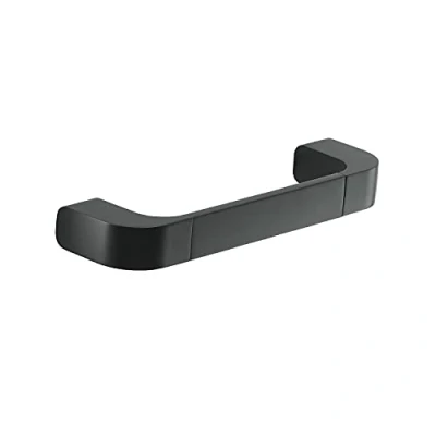Immagine di Gedy Nero 25 cm, Outline Asciugamani Bagno, Misure: 3X25,1X7 CM &amp; 0,995 kg, Porta salviette in Ottone, Cromall, resine termoplastiche, Acciaio Inox, Design Simone Micheli, 15 Anni di Garanzia
