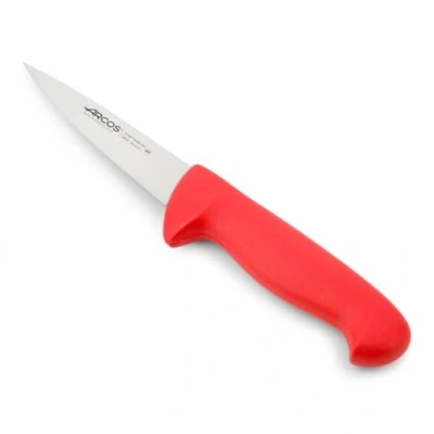 Immagine di Arcos Serie 2900 Coltello Scannare Macellaio Bistecca Lama Acciaio Inossidabile Nitrum 130 mm Manico Polipropilene Colore Rosso