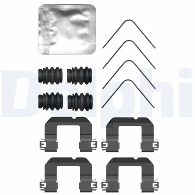 Immagine di DELPHI LX0735 Kit accessori, Pastiglia freno