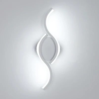 Immagine di Comely Applique da Interno LED, 12W 1350LM Moderna Lampada Parete per Interni, Bianco Freddo 6500K a Muro Soggiorno, Corridoio, Camera Letto, Lunghezza 35,5cm