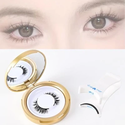 Immagine di Lcerostma Magnetic Eyelashes, Lashes, Quick,Safe,Reusable Eyelashes,3D Natural Look False Eyelashes No Glue (A)
