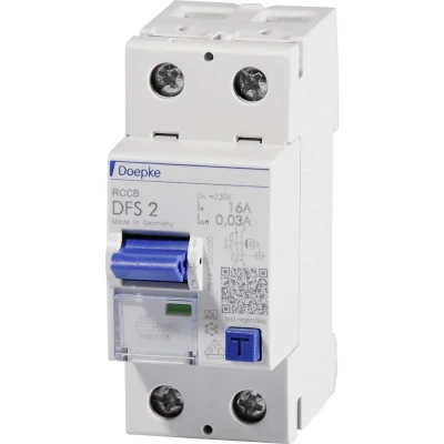 Immagine di Doepke 09134601 DFS2 040 2/0,03 A 2polig 40/0,03A Interruttore differenziale di sicurezza 2 poli 40 0.03 230 V