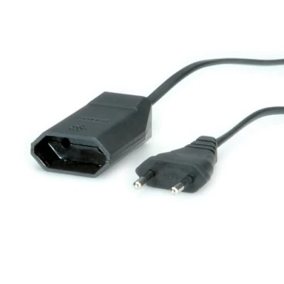 Immagine di Bachmann 233.185 Alimentazione Prolunga 2.5 A Nero 3.00 m H03VVH2 F 2X 0,75 mm²