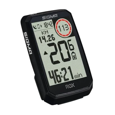 Immagine di SIGMA ROX 4.0 ENDURANCE Black Sensor Set GPS e navigazione con sensori di velocità, frequenza cardiaca, cadenza OVERCLAMP Butler durata della batteria 41 h compatibile le bike