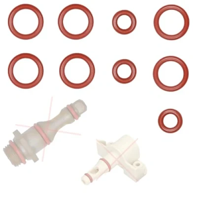 Immagine di Guarnizione, Set di manutenzione, O ring, compatibile con Philips Saeco Miele Bosch Gaggia Tchibo Unold Solis Spidem Satrap TurMix König Rotel per supportare valvola, beccuccio, 6 (3x)
