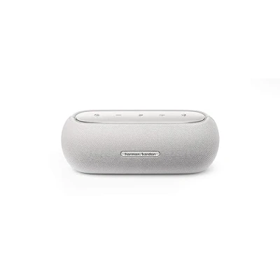 Immagine di Harman Kardon Luna, Altoparlante Bluetooth Wireless Portatile, Design Elegante Resistente ad Acqua e Polvere IP67, Cavo USB, Autonomia fino a 12 ore, Grigio