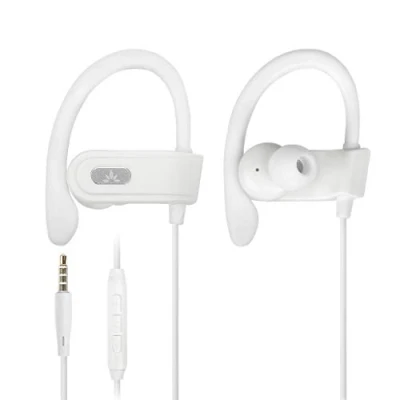 Immagine di Avantree E171 Auriculares Running Deportivos con Micrófono, Cable para Correr Gancho de Oreja, Bianco
