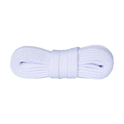 Immagine di Kaps Lacci per Scarpe da Ginnastica, Stringhe e Calzature Casual, Fatti in Europa, Diversi Colori Misure (140 cm 55 inch 8 a 10 paia di asole/Bianco)