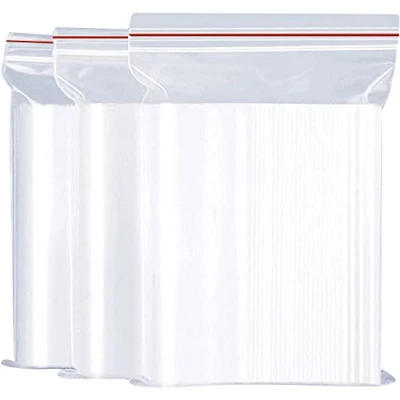 Immagine di sacchetti in plastica trasparente con zip autobloccanti chiusura ermetici (23 x 31 cm (100 pezzi)