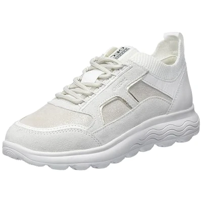 Immagine di Geox D Spherica C, Scarpe da Ginnastica Donna, Bianco Opaco, 37 EU