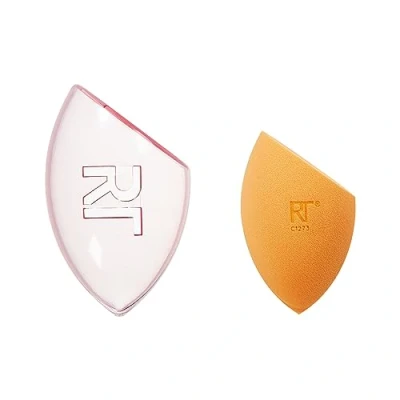 Immagine di Real Techniques Miracle Complexion Sponge+custodia da viaggio, spugna trucco decorativa natalizia per fondotinta,set 2 pezzi
