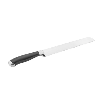 Immagine di Pinti Inox coltello per pane Professional, Acciaio Inossidabile,manico Nero, Lunghezza lama seghettata 20 cm
