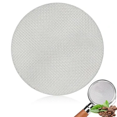 Immagine di Filtro per Caffè, Schermo Caffè Espresso 54 mm Riutilizzabile 1,7 Spessore 150 μm in Acciaio Inossidabile a Rete Inox Cestino da Barista