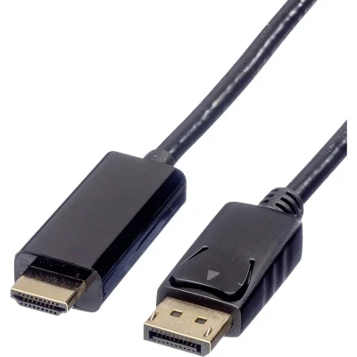 Immagine di Roline Displayport Cavo Spina DisplayPort, HDMI A 2.00 m Nero 11.04.5786 Schermato