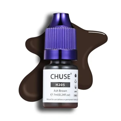 Immagine di CHUSE Pigmenti liquidi per sopracciglia ibridi PMU 0,24 oz/7 ml (H205 Marrone cenere)
