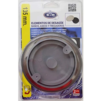 Immagine di saneaplast metalsant. 751233 Coperchio Barattolo sifonico embell. inox completa in. S &amp; M