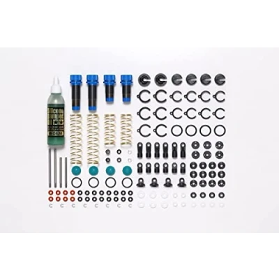 Immagine di TAMIYA TT 02B/DF 03 Set di ammortizzatori dell&#039;olio in Alluminio (2+2), Ricambio per modellino, Accessori Veicoli radiocomandati, Multicolore, Small, 54993