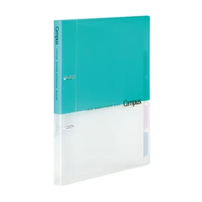 Immagine di Kokuyo Campus RU PP358LB) Raccoglitore a 2 anelli, formato B5, fori, fino 100 fogli, colore: azzurro