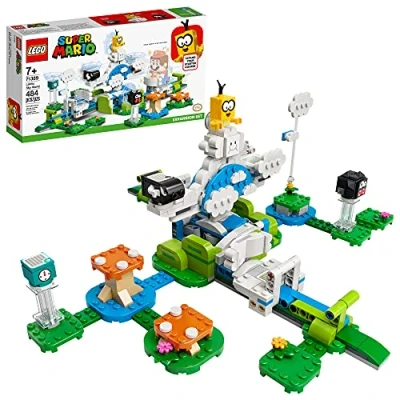 Immagine di LEGO Super Mario Lakitu Sky World Expansion Set 71389 Building Kit; Collectible Toy Playset for Kids; New 2021 (484 Pieces)