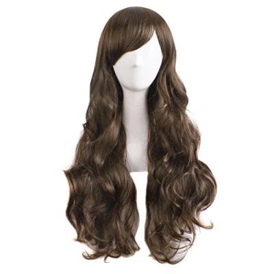 Immagine di MapofBeauty 28 Pollic/70cm Cosplay Lunga Capelli Ricci Della Signora Di Modo Parrucche (Marrone)