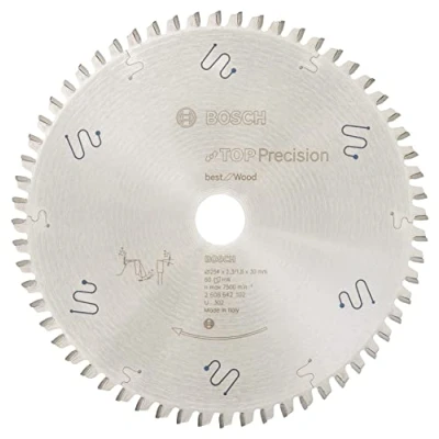 Immagine di Bosch Accessories Top Precision 2608642102 Lama circolare in metallo duro 254 x 30 2.3 mm Numero di denti: 60 1 pz.