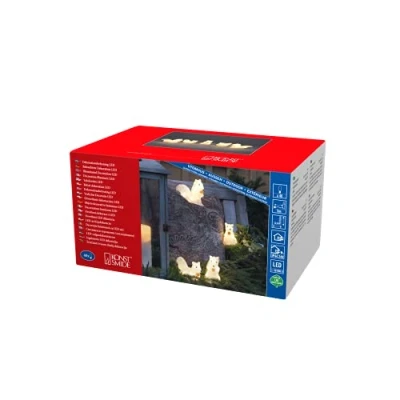 Immagine di Konstsmide LED Acryl Eichhörnchen 5er Set Acrilico Scoiattolo, Multicolore, 13,5x6x12