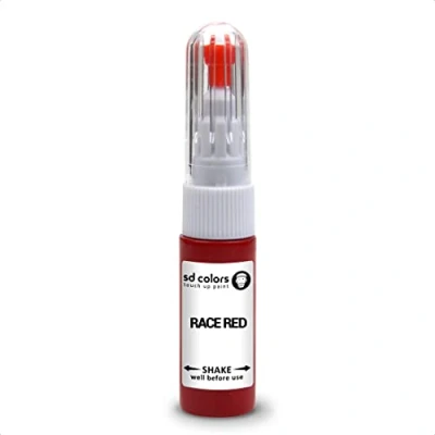 Immagine di SD COLORS RACE RED compatibile con Ford New Touch Up Paint Pen Kit di riparazione 20 ML spazzola per graffi (solo vernice)