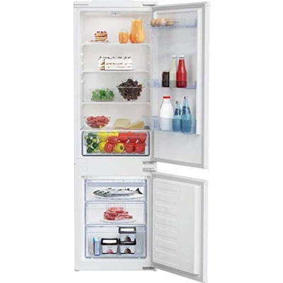 Immagine di Beko BCSA285K4SN b100 Frigorifero/congelatore integrato, capacità totale 271 l, combinazione da incasso, MinFrost, porta a traino, 35 dB, colore: Bianco