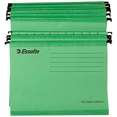 Immagine di ESSELTE The Classic Collection Cartelle sospese per cassetti 330 V / 3cm Verde 90318